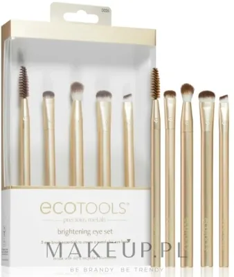 Набор кистей для макияжа глаз EcoTools Precious Metals 5 шт. веганский
