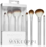 Набор кистей для макияжа EcoTools Precious Metals 4 шт. веганский для лица — фото 1