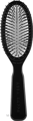Овальная щётка для волос Acca Kappa Oval Brush Nude Look чёрная