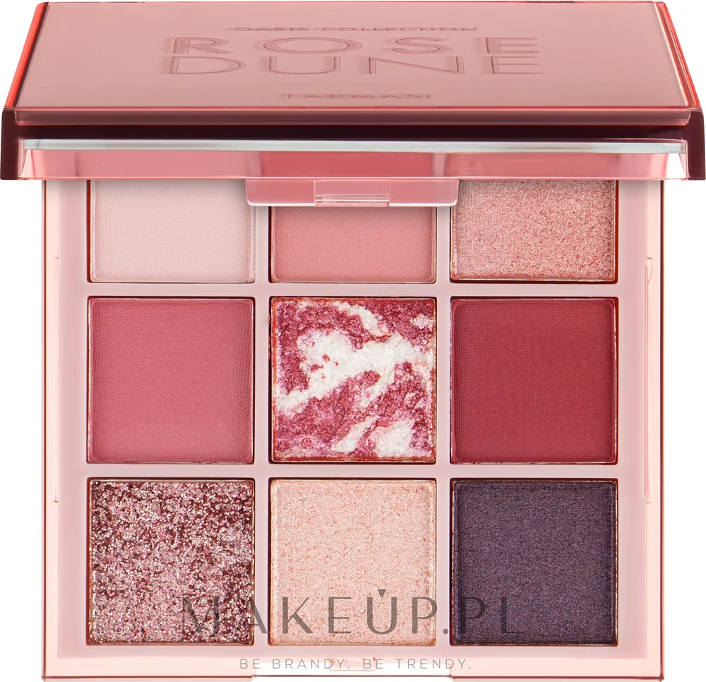 Палетка теней для век Farmasi Oasis Collection Rose Dune 9 оттенков