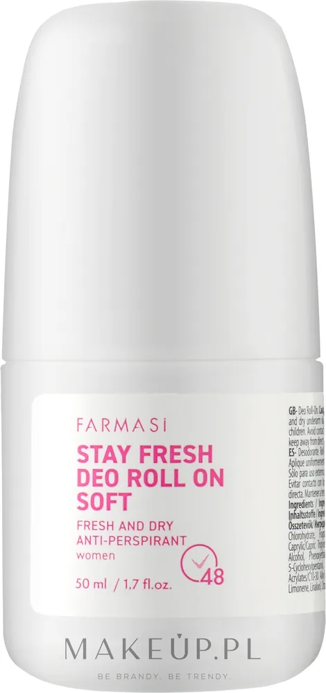 Дезодорант-антиперспирант-ролик Farmasi Stay Fresh Soft для женщин