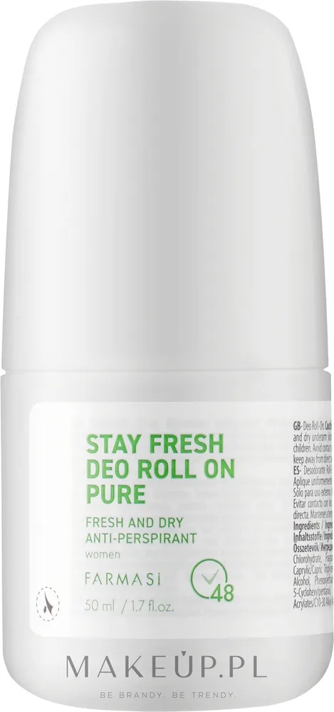 Дезодорант-антиперспирант-ролик Farmasi Stay Fresh Pure для женщин