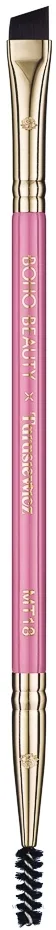 Двусторонняя кисть для бровей и ресниц Boho Beauty Makeup Brush MT18 из синтетического ворса
