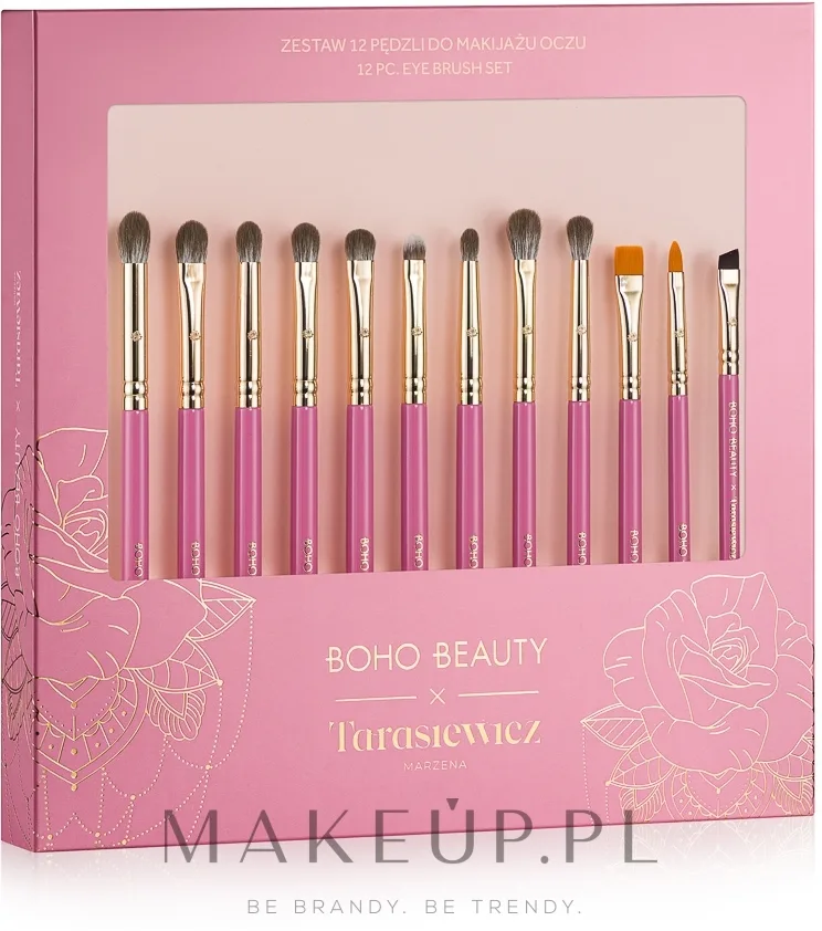 Набор кистей для макияжа глаз Boho Beauty Makeup Brush Set 12 шт