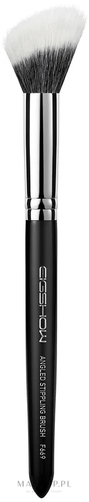 Скошенная кисть-стипплер Eigshow Beauty Angled Stippling Brush F669 из мягкого ворса
