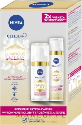 Набор для лица NIVEA Cellular Luminous630 дневной флюид SPF50 и сыворотка для ухода за кожей с неровным тоном 40+30 мл
