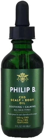 Масло CBD для кожи головы и тела Philip B CBD Scalp + Body Oil