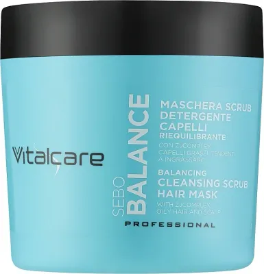 Vitalcare Professional Vitalcare Professional Sebo Balance Mask & Scrub - Маска-пилинг для кожи головы Vitalcare Sebo Balance 3 в 1 себорегуляция, экстракт имбиря, экстракт зизифуса, очищение, 400 мл