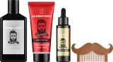 Мужской набор Aurora Men Musk & Patchouli шампунь для волос и бороды бальзам после бритья и масло для бороды 200+100+60 мл — фото 2