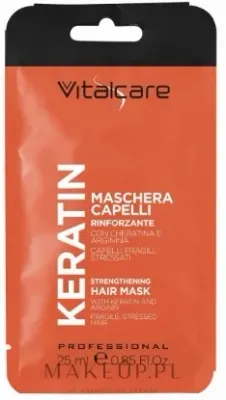 Vitalcare Professional Keratin маска для волос восстанавливающая для повреждённых и ломких волос с кератином аргинином и пшеничными протеинами 500 мл