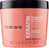 Vitalcare Professional Keratin маска для волос восстанавливающая для повреждённых и ломких волос с кератином аргинином и пшеничными протеинами 500 мл — фото 2