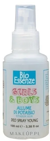 Дезодорант-спрей Bio Essenze Deo Spray Young Girls and Boys квасцовый, для всех типов кожи, 100 мл