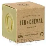 Мыло марсельское Fer A Cheval Pure Olive оливковое, куб — фото 1