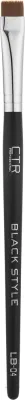 Широкая кисть для окрашивания бровей CTR Black Style LB-04 из синтетического ворса