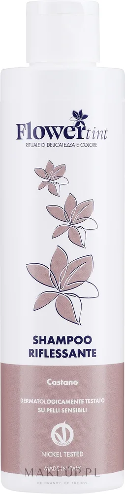 Тонирующий шампунь FlowerTint Riflessante коричневый, временный оттеночный эффект, 200 мл