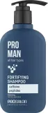 Укрепляющий шампунь Prosalon Pro Man для мужчин, с кофеином, тысячелистником и подбелом, 375 мл — фото 1