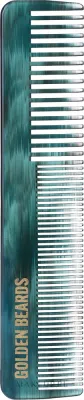 Расчёска для бороды Golden Beards Vegetal Beard Comb 13 см тёмно-зелёная