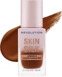 Тональная основа-сыворотка Makeup Revolution Skin Silk Serum сатиновая увлажняющая, 23 мл, оттенок F15 — фото 1