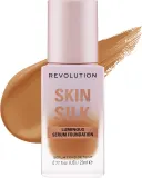 Тональная основа-сыворотка Makeup Revolution Skin Silk Serum сатиновая увлажняющая, 23 мл, оттенок F12.5 — фото 1