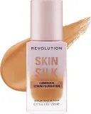 Тональная основа-сыворотка Makeup Revolution Skin Silk Serum сатиновая увлажняющая, 23 мл, оттенок F10.5 — фото 1