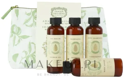 Дорожный набор Panier des Sens Soothing Almond гель для душа шампунь лосьон и кондиционер 4x70 мл уценка