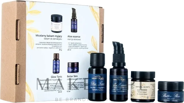 Набор для лица Natural Secrets The Best Of мицеллярный бальзам эссенция тоник и крем мини с маслом манго 30 г+20+15 мл