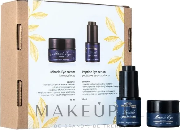 Набор для век Natural Secrets Perfect Eye сыворотка с пептидами и крем с фитостеролами 2x15 мл