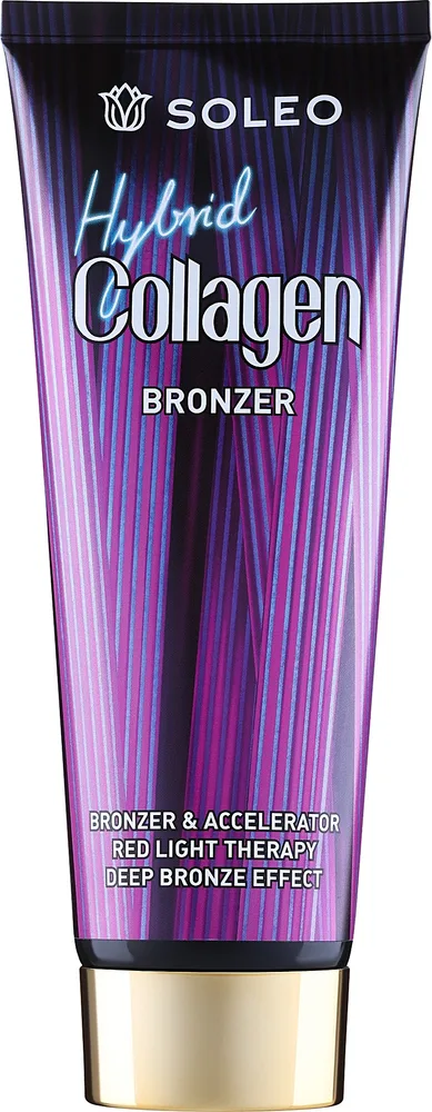 Лосьон для лица и тела Soleo Hybrid Collagen Bronzer для солярия с маслом макадамии 200 мл