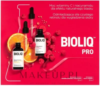 Набор сывороток Aflofarm Bioliq Pro с витамином C и ниацинамидом 20 мл и с ретинолом 20 мл