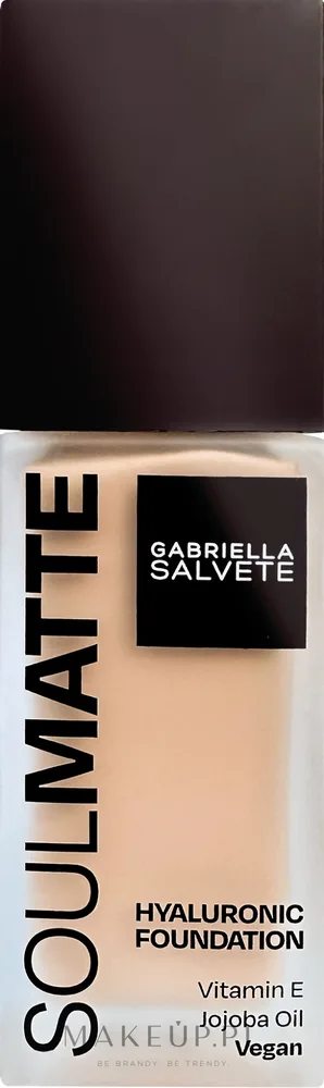 Тональная основа Gabriella Salvete Soulmatte Hyaluronic Foundation матирующая увлажняющая, 30 мл, оттенок 03 - Neutral Beige