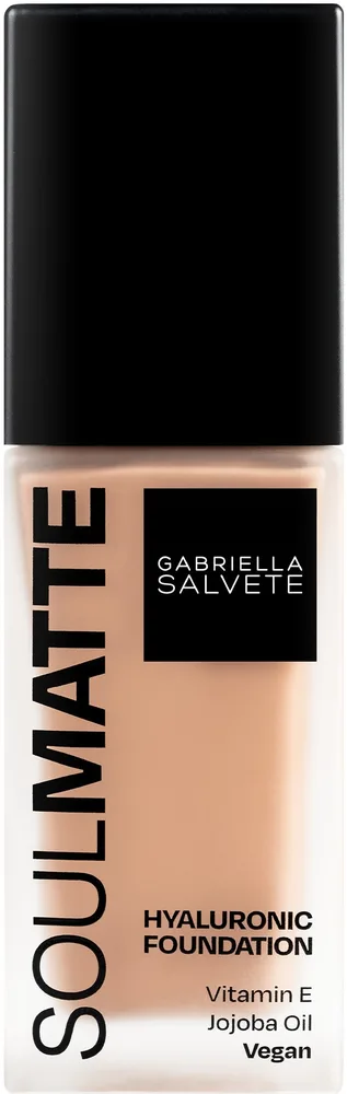 Тональная основа Gabriella Salvete Soulmatte Hyaluronic Foundation матирующая увлажняющая, 30 мл, оттенок 09 - 04N Sand Neutral
