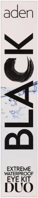 Набор для глаз Aden Cosmetics Extreme Waterproof Eye Kit водостойкая тушь и стойкая подводка-карандаш 9 мл+1.2 г