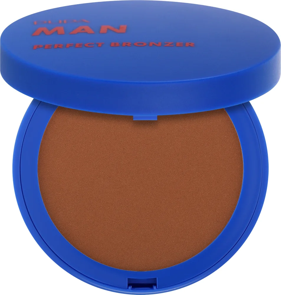 Пудра бронзирующая Pupa Man Perfect Bronzer матирующая, для мужчин, 6,5 г, оттенок 002 - Medium Dark