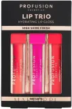 Набор увлажняющих блесков для губ Profusion Cosmetics Lip Trio Brights 3 оттенка по 5 мл — фото 1