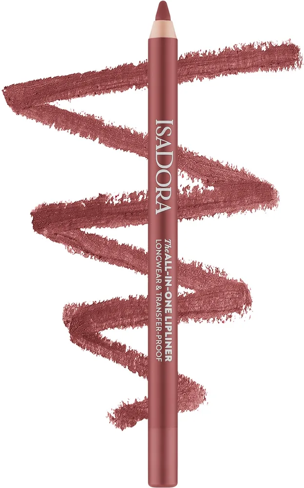 Контурный карандаш для губ IsaDora All-In-One Lipliner, оттенок 03 - Rosewood