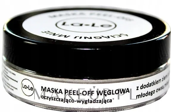 La-Le Maska peel-off węglowa — очищающая маска-плёнка для лица с углём, козьим молоком и спирулиной, 50 мл