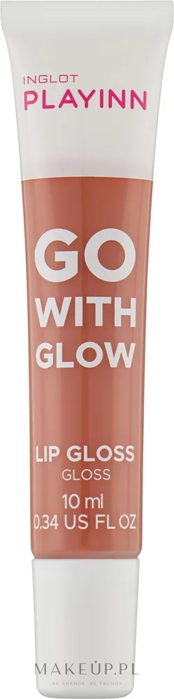 Блеск для губ Inglot Playinn Go With Glow полупрозрачный, с глянцевым финишем, 10 мл, оттенок 22 - Coral