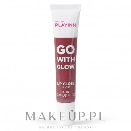 Блеск для губ Inglot Playinn Go With Glow полупрозрачный, с глянцевым финишем, 10 мл, оттенок 24 - Cherry