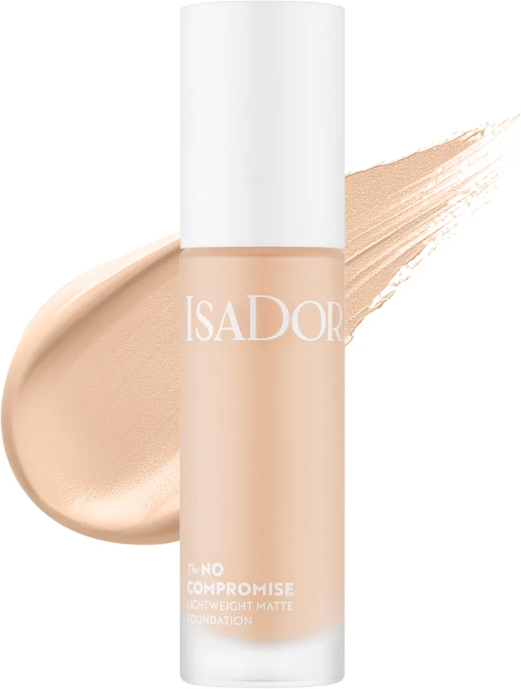 Тональная основа IsaDora The No Compromise Lightweight Matte Foundation матирующая стойкая, 30 мл, оттенок 3C