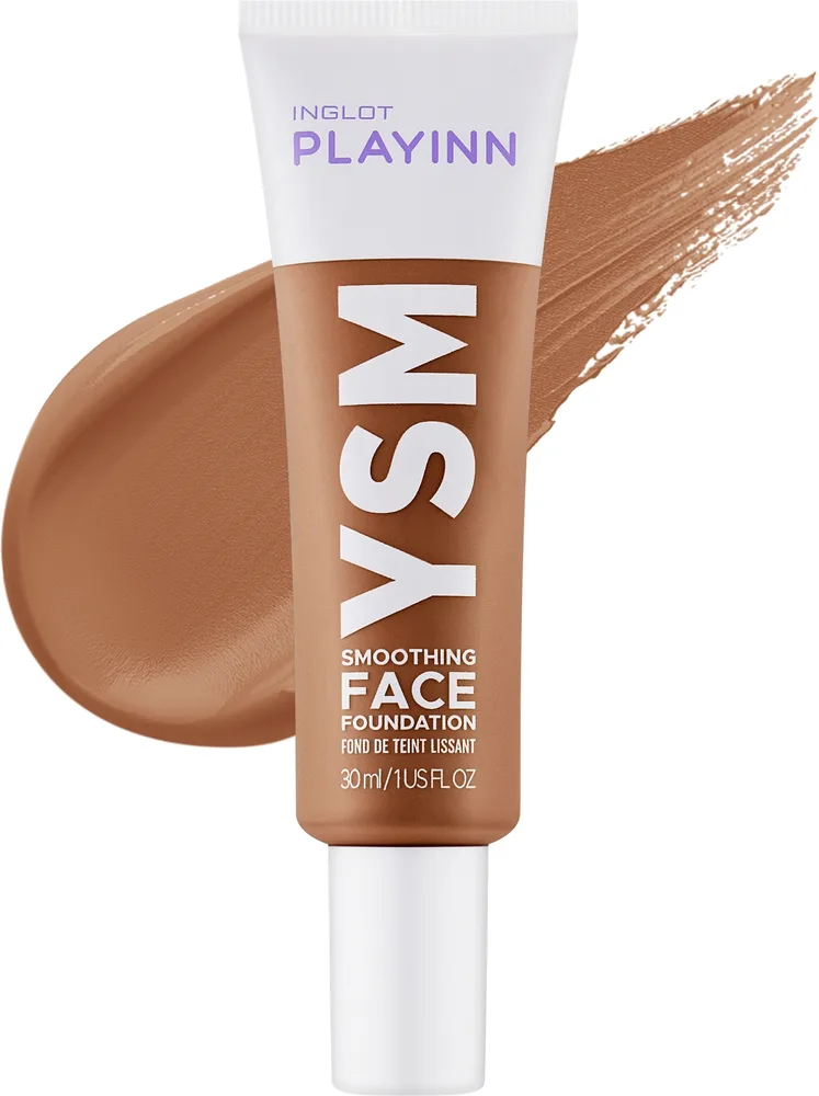Тональная основа Inglot Playinn YSM Smoothing Face Foundation матирующая, 30 мл, оттенок 59