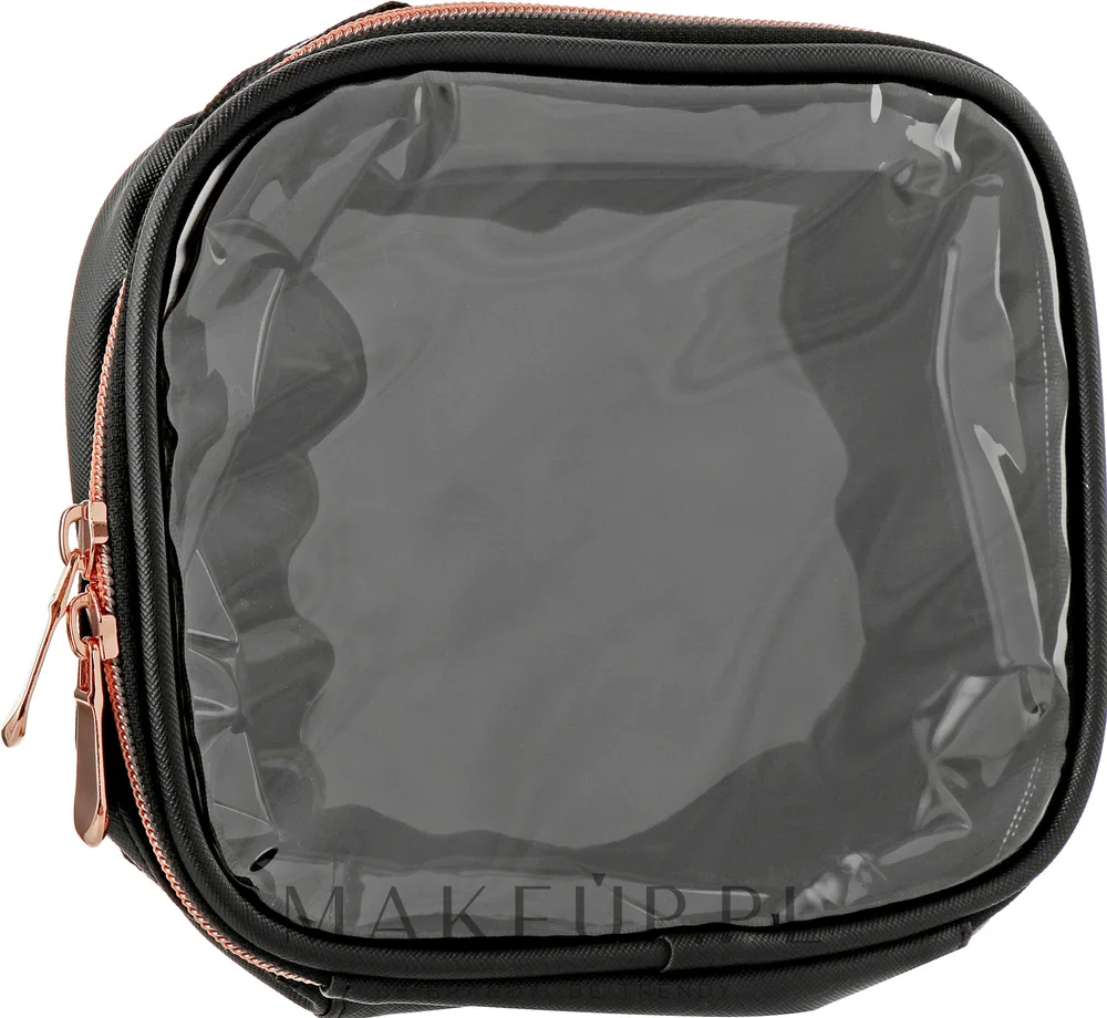 Косметичка Inglot Travel Makeup Bag Small черная с прозрачной вставкой 17х19х8,5 см