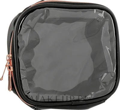 Косметичка Inglot Travel Makeup Bag Small черная с прозрачной вставкой 17х19х8,5 см