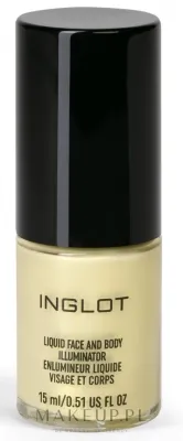 Хайлайтер для лица и тела Inglot Liquid Face and Body Illuminator жидкий, сияющий, 15 мл