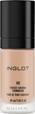 Тональная основа Inglot HD Perfect Coverup Foundation стойкая кроющая, 30 мл