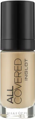 Тональный крем Inglot All Covered Face Foundation стойкий кроющий, 30 мл