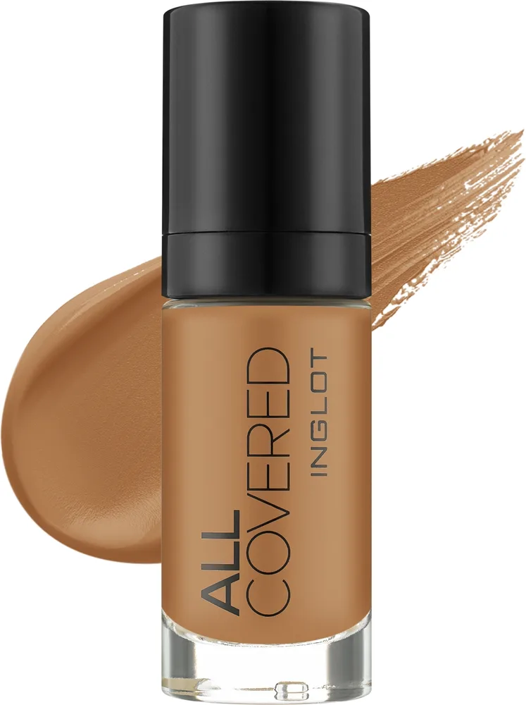 Тональный крем Inglot All Covered Face Foundation стойкий кроющий, 30 мл, оттенок MC014