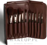 Набор кистей для макияжа Inglot Make-up Brush Set Chocolate Case 10 шт — фото 4