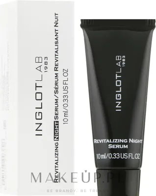 Inglot Lab Revitalizing Night ревитализирующая ночная сыворотка с аргановым маслом, коэнзимом Q10 и эдельвейсом для лица, 50 мл
