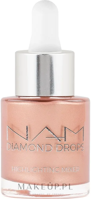NAM Make Up Płynny rozświetlacz do twarzy - Хайлайтер для лица NAM Diamond Drops Mixer жидкий, с эффектом мягкого фокуса, 15 мл, оттенок 04