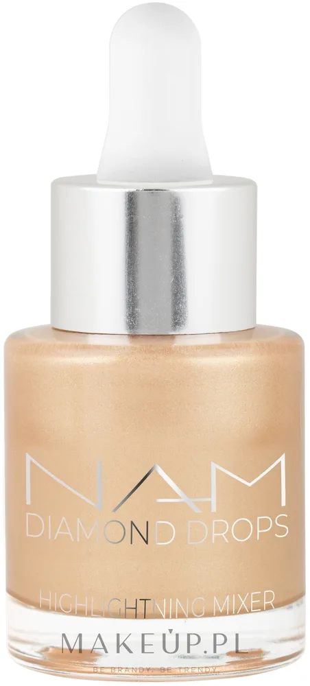 NAM Make Up Płynny rozświetlacz do twarzy - Хайлайтер для лица NAM Diamond Drops Mixer жидкий, с эффектом мягкого фокуса, 15 мл, оттенок 01